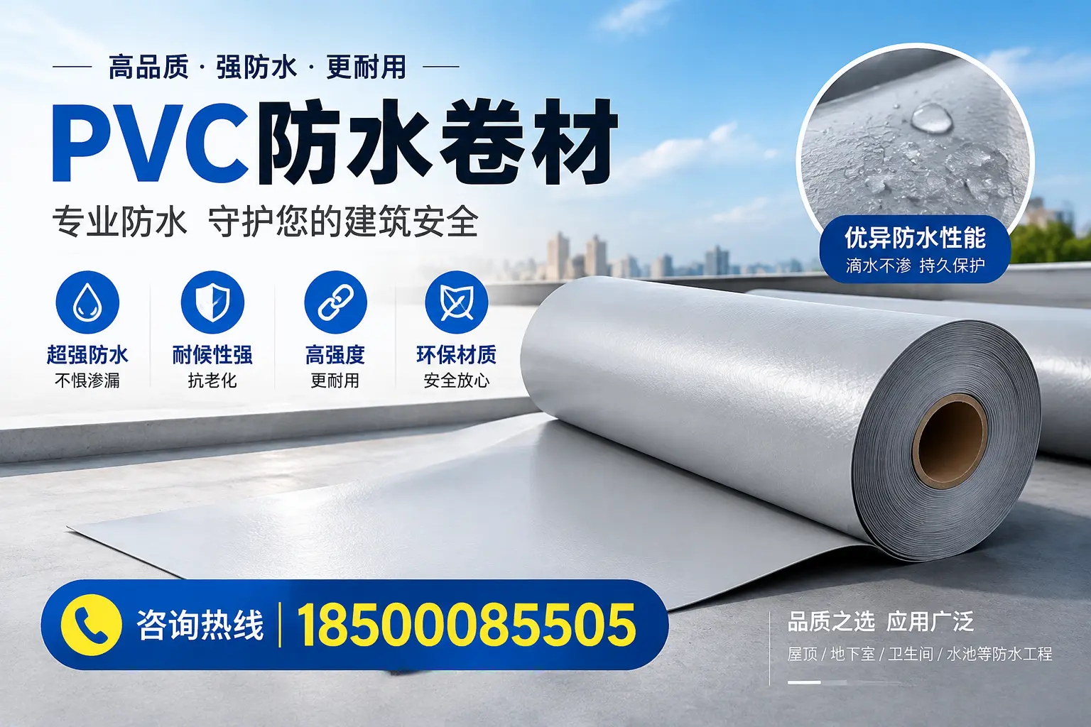 克拉玛依地区pvc防水卷材的市场现状与发展趋势